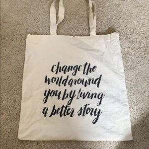 reusable canvas tote bag
